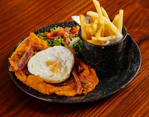 Milanesa de Pollo al Caballo