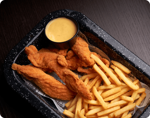 Chicken Fingers con papas