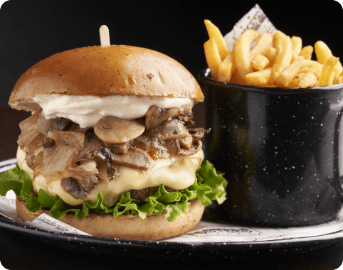 Hamburguesa Mushroom-Burger - Menú Fosters Panamá