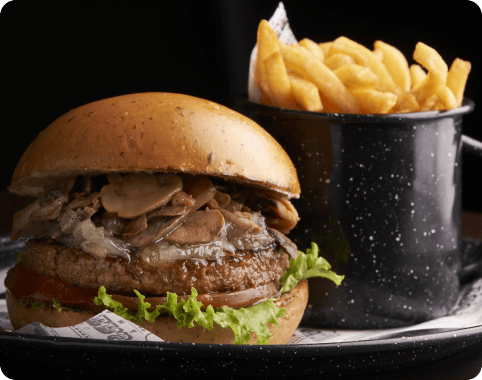 Mushrooms Veggie Burger