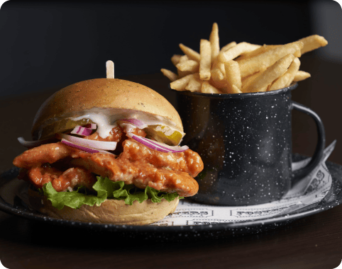 Hamburguesa Buffalo Chicken Burger - Fosters